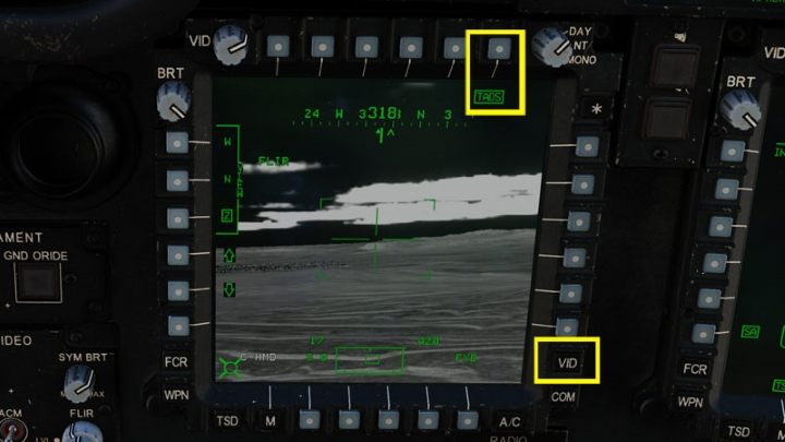 Turn on the TADS video on one of the MFD monitors to see what the CPG is aiming at - DCS AH-64D Apache: AGM-114K Hellfire II Missile - Weapons Employment - DCS AH-64 Apache Guide