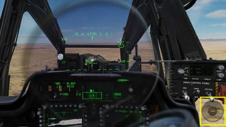 Enable the George AI Helper interface (LCtrl V by default) - DCS AH-64D Apache: AGM-114K Hellfire II Missile - Weapons Employment - DCS AH-64 Apache Guide