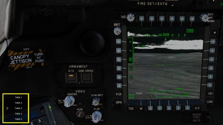 Use the George AI Interface UP and DOWN buttons ("W" and "S") to select the target to destroy from the list - DCS AH-64D Apache: AGM-114K Hellfire II Missile - Weapons Employment - DCS AH-64 Apache Guide