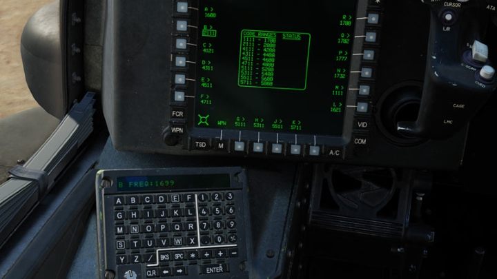 The 4-digit code can be entered on the keyboard unit and confirmed with Enter - DCS AH-64D Apache: AGM-114K Hellfire II Missile - Weapons Employment - DCS AH-64 Apache Guide