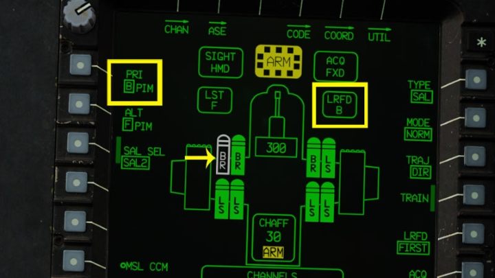 Finally, check that the laser source code (LRFD or LST) matches the basic PRI code of the missile - DCS AH-64D Apache: AGM-114K Hellfire II Missile - Weapons Employment - DCS AH-64 Apache Guide
