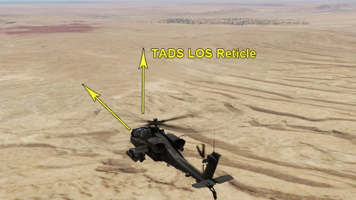 Yaw Limit appears when the Missile Constrain Box is too far left or right of the TADS reticle - DCS AH-64D Apache: AGM-114K Hellfire II Missile - Weapons Employment - DCS AH-64 Apache Guide