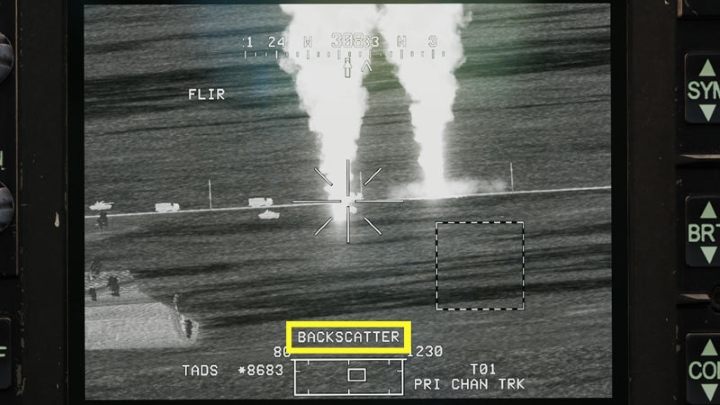 Backscatter is a temporary disturbance in the operation of the laser beam - DCS AH-64D Apache: AGM-114K Hellfire II Missile - Weapons Employment - DCS AH-64 Apache Guide