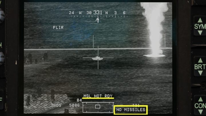 MSL NOT READY (Missile not ready) is the standard message when the system switches to the next Hellfire after launch - DCS AH-64D Apache: AGM-114K Hellfire II Missile - Weapons Employment - DCS AH-64 Apache Guide