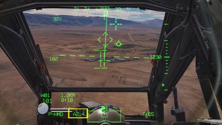 Watch the distance to your target - DCS AH-64D Apache: 2.75 Unguided Rockets Hydra-70 - Weapons Employment - DCS AH-64 Apache Guide