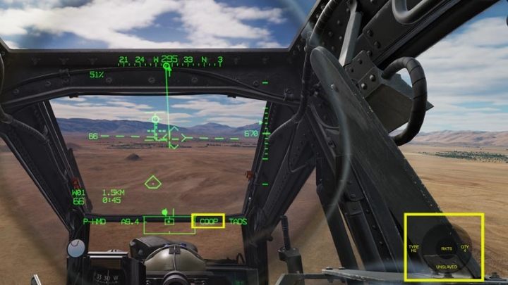 Press the George AI Interface LEFT SHORT key to activate unguided missiles - DCS AH-64D Apache: 2.75 Unguided Rockets Hydra-70 - Weapons Employment - DCS AH-64 Apache Guide