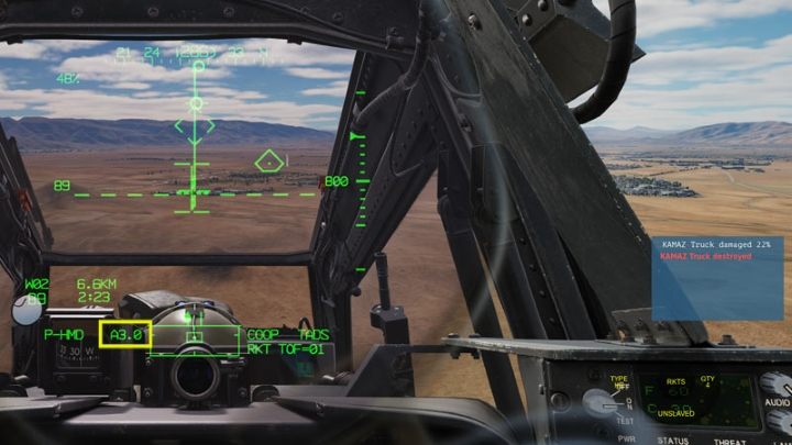When the target is within approx - DCS AH-64D Apache: 2.75 Unguided Rockets Hydra-70 - Weapons Employment - DCS AH-64 Apache Guide