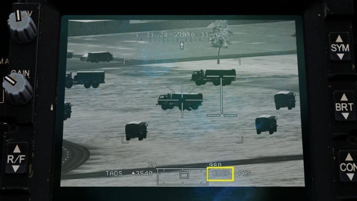 In multiplayer mode, the player in the CPG seat designate and lase the target with the TADS - DCS AH-64D Apache: 2.75 Unguided Rockets Hydra-70 - Weapons Employment - DCS AH-64 Apache Guide