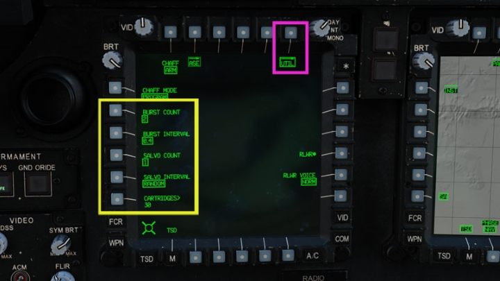 Press UTIL button - DCS AH-64D Apache: ASE - Aircraft Survivability Equipment - Systems and Sensors - DCS AH-64 Apache Guide