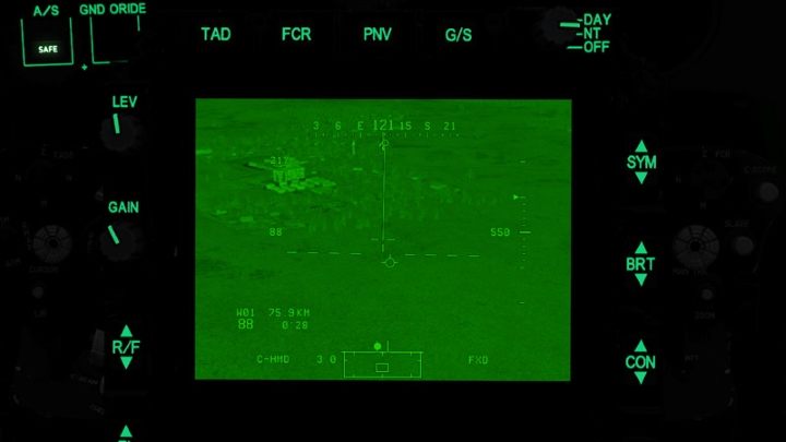 Note that the IHADSS flight parameters appear also on the TADS monitor - DCS AH-64D Apache: PNVS - Pilot Night Vision System - how to use night vision? - Systems and Sensors - DCS AH-64 Apache Guide
