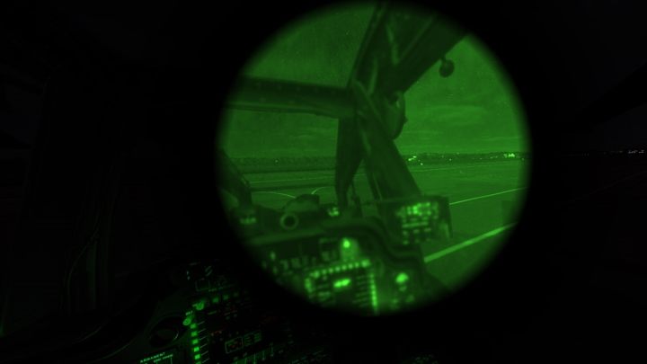 Make sure the IHADSS monocle is turned off with the "I" key - DCS AH-64D Apache: PNVS - Pilot Night Vision System - how to use night vision? - Systems and Sensors - DCS AH-64 Apache Guide