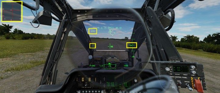 With the next minimal tilting of the Collective, the helicopter will begin to hover - DCS AH-64D Apache: How to fly helicopter? - Basics - DCS AH-64 Apache Guide