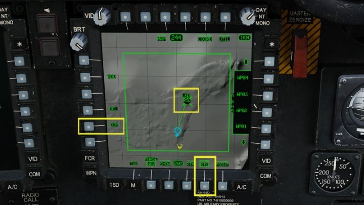 If possible, select a waypoint at the landing site as the active waypoint with the DIR (DIRECT TO) function from the RTE menu - DCS AH-64D Apache: Landing - Flight and Navigation - DCS AH-64 Apache Guide