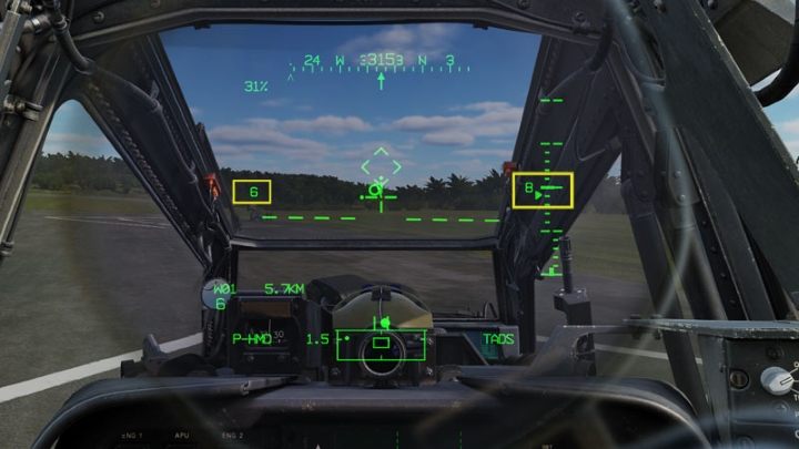 Above the touchdown spot, speed should now be less than 5 knots, and altitude should be just a few feet - DCS AH-64D Apache: Landing - Flight and Navigation - DCS AH-64 Apache Guide