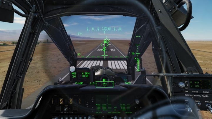 Just above the runway, at altitude of approx - DCS AH-64D Apache: Landing - Flight and Navigation - DCS AH-64 Apache Guide