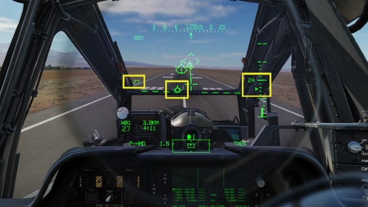 Continue decelerating while keeping an eye on descend rate at 200 feet / minute - DCS AH-64D Apache: Landing - Flight and Navigation - DCS AH-64 Apache Guide