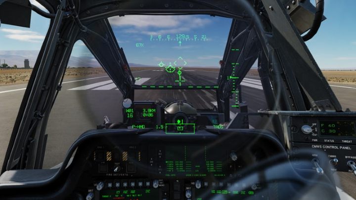 Once you feel "light on wheels", lower the collective to idle position - DCS AH-64D Apache: Landing - Flight and Navigation - DCS AH-64 Apache Guide