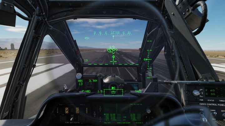 At this speed, do not use the wheel brakes to slow down - DCS AH-64D Apache: Landing - Flight and Navigation - DCS AH-64 Apache Guide