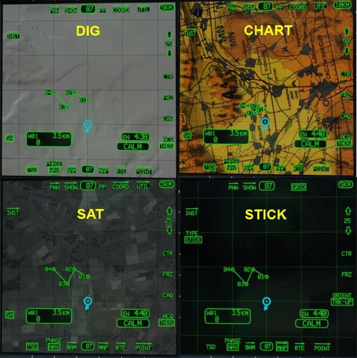 PAN options - DCS AH-64D Apache: TSD - Tactical Situation Display - Systems and Sensors - DCS AH-64 Apache Guide