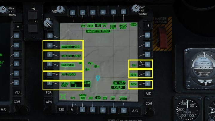 Press the SHOW button - DCS AH-64D Apache: TSD - Tactical Situation Display - Systems and Sensors - DCS AH-64 Apache Guide