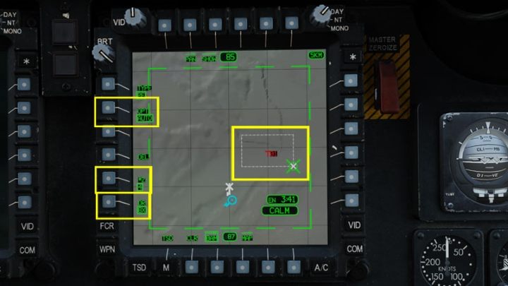 Choose OPT - Auto and DR - Box - DCS AH-64D Apache: TSD - Tactical Situation Display - Systems and Sensors - DCS AH-64 Apache Guide