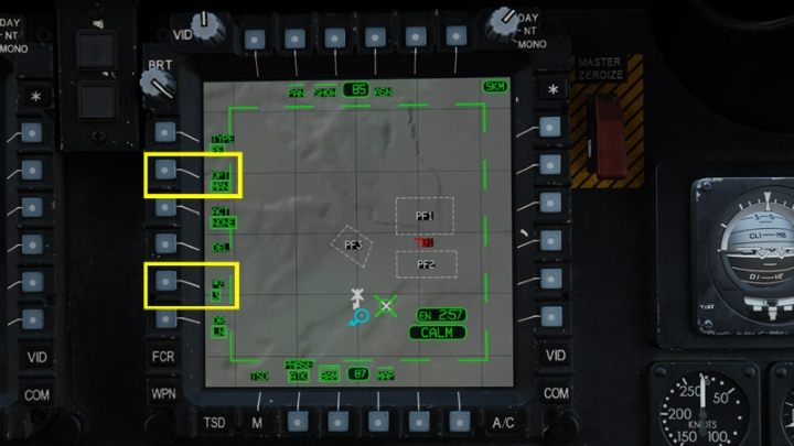 Select the OPT - MAN function and define the number of #Z zones - DCS AH-64D Apache: TSD - Tactical Situation Display - Systems and Sensors - DCS AH-64 Apache Guide