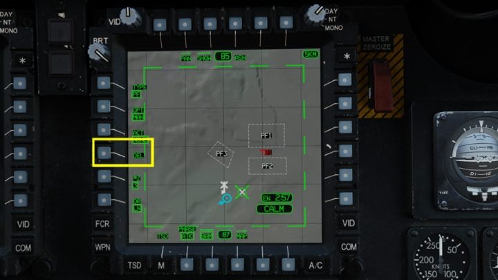 Press the DEL button - DCS AH-64D Apache: TSD - Tactical Situation Display - Systems and Sensors - DCS AH-64 Apache Guide