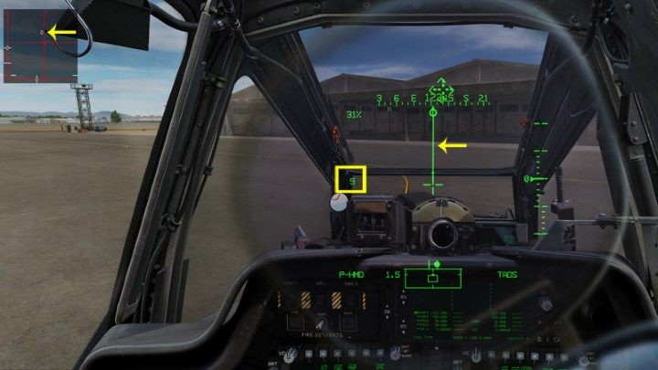 Press RCtrl Enter to enable the control interface - DCS AH-64D Apache: Taxi and Take Off - Flight and Navigation - DCS AH-64 Apache Guide