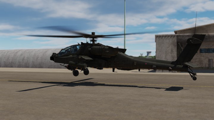 Start moving forward with a minimal movement of the cyclic - DCS AH-64D Apache: Taxi and Take Off - Flight and Navigation - DCS AH-64 Apache Guide