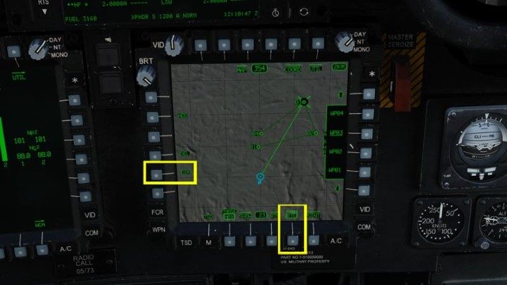 TDS Page - Set RTE route or DIRECT TO first destination - DCS AH-64D Apache: Taxi and Take Off - Flight and Navigation - DCS AH-64 Apache Guide