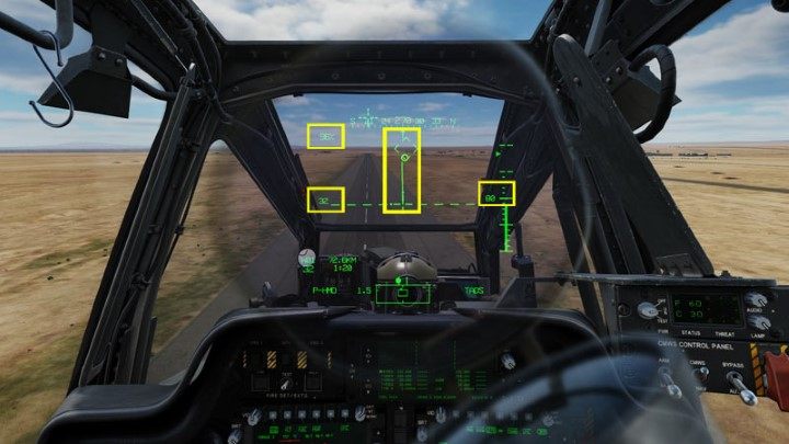 When you are above 50 feet, lock the trim by pressing Force Trim Release (Up) - DCS AH-64D Apache: Taxi and Take Off - Flight and Navigation - DCS AH-64 Apache Guide