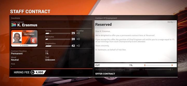A good Chief Engineer will decrease the time it takes to diagnose the errors - Repairs | Tips - Tips - DiRT 4 Game Guide
