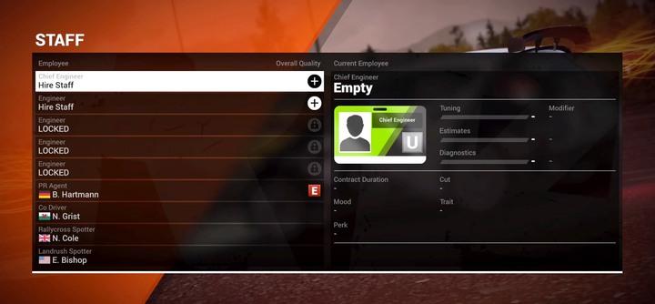 Engineers are optional (if you can drive without causing any damage that is) - Staff | Your Team - Your Team - DiRT 4 Game Guide