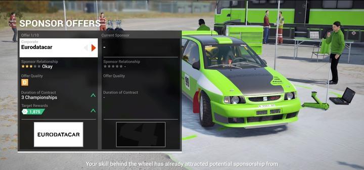 Pay attention to sponsor offers – some of them will be identical, you can check stickers on your vehicle - Sponsor offers | Your Team - Your Team - DiRT 4 Game Guide