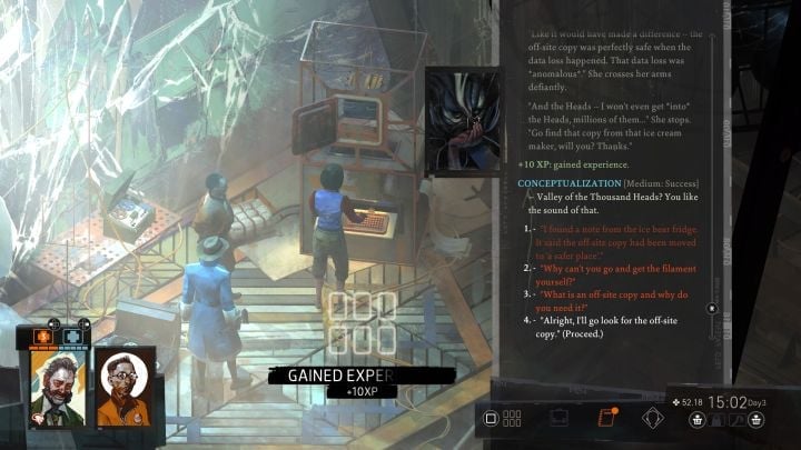 During the meeting with Soona, do not choose the option of evicting her from the church, because this will end your relationship and you will not be able to take her quest - Disco Elysium: Help Soona with her project - walkthrough - Church and the Ravers - Disco Elysium Guide