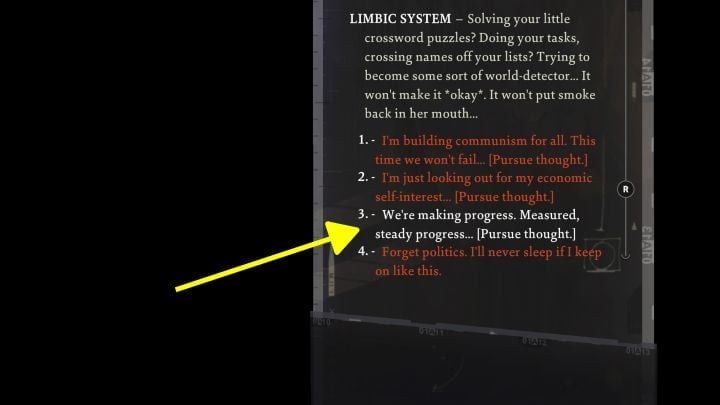 This is a political quest related to moralism - try to choose moralist dialogue options as much as possible (your partner Kim is a moralist too) - Disco Elysium: Take on La Responsabilite - walkthrough - Political tasks - Disco Elysium Guide