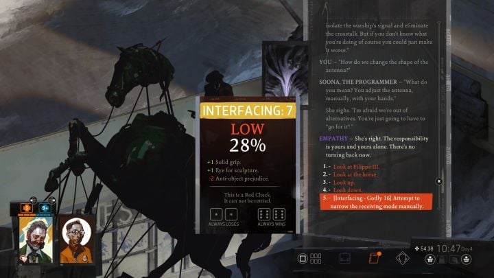 You will be moved near the big antenna, which has been built at the roundabout in eastern Martinaise - Disco Elysium: Take on La Responsabilite - walkthrough - Political tasks - Disco Elysium Guide