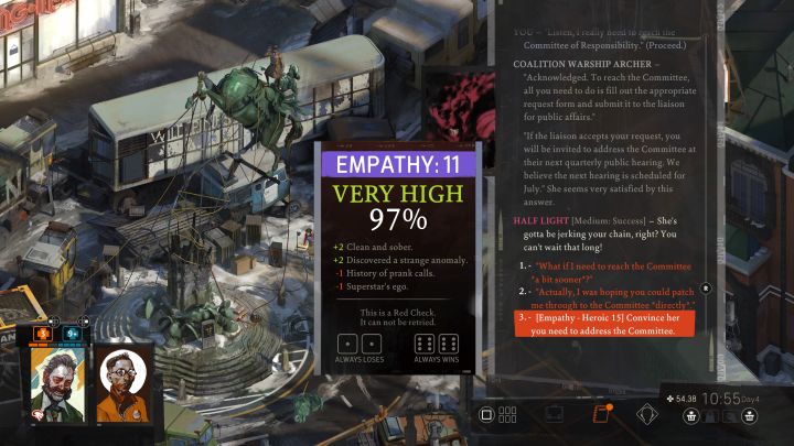 You will make contact with the Archer airship - Disco Elysium: Take on La Responsabilite - walkthrough - Political tasks - Disco Elysium Guide