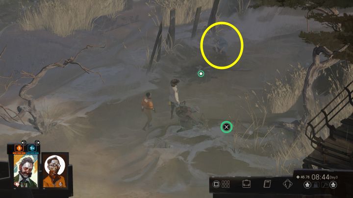 You can progress with the task only after reaching Day 3, specifically after unlocking access to the western part of the map - Disco Elysium: Who put the clothes in the trash? - walkthrough - Other - Disco Elysium Guide
