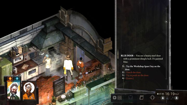 Before starting this task, make sure to complete Investigate the Doomed Commercial Area - during its course, you'll receive access to abandoned building, meet with Novelty Dicemaker, and get to ask questions about various businesses that have gone bankrupt - Disco Elysium: The Doomed Hostel? - Other - Disco Elysium Guide
