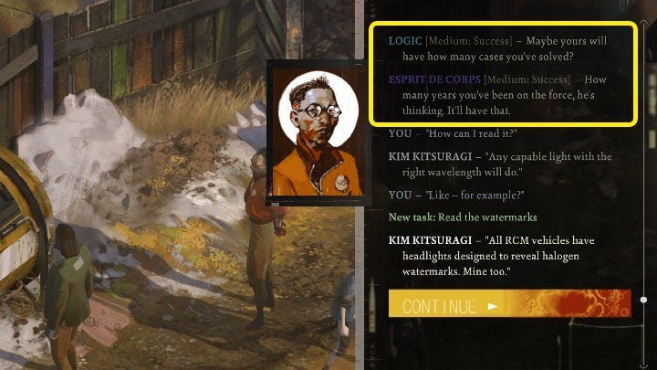 Passive Skill checks run in the background and are automatically scored when the character makes a positive dice roll - Disco Elysium: Skill checks - Basics - Disco Elysium Guide