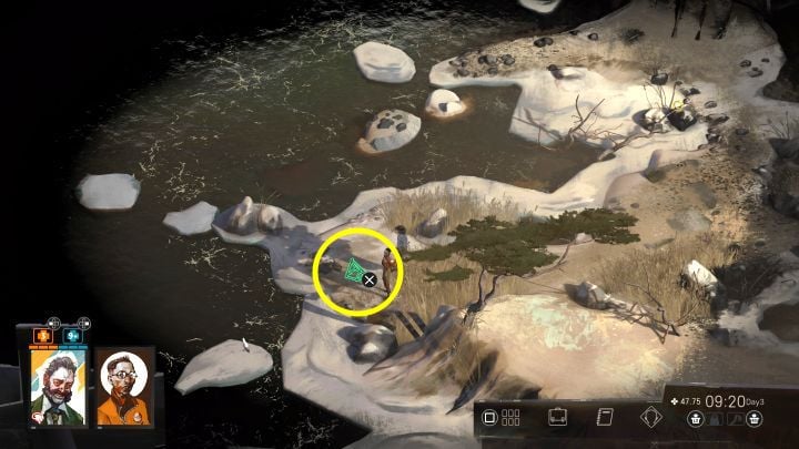 You have to visit the northern end of the map - this will be north of the Feld building (the one with a large mural) - Disco Elysium: Inspect the traps - walkthrough - Cryptozoologists - Disco Elysium Guide