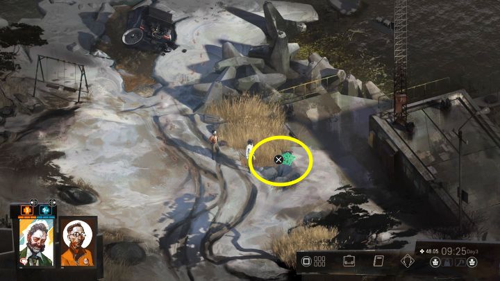 This trap is found in high grass west of Water lock which you use as a pathway to enter the western part of the map - Disco Elysium: Inspect the traps - walkthrough - Cryptozoologists - Disco Elysium Guide
