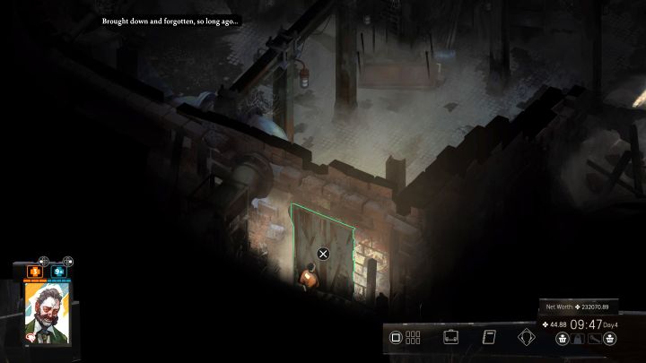 Once inside, get to the ground floor and do not move forward on your own - Disco Elysium: Look for Ruby on the coast - walkthrough - Ruby and the shooter - Disco Elysium Guide