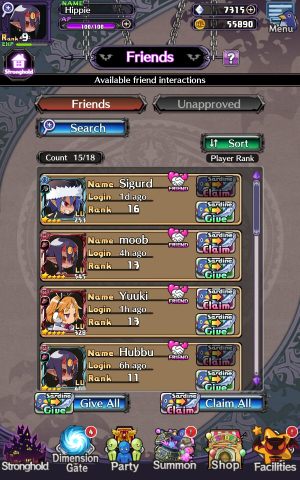After the battle is over, you can send a friend invitation to the player who accompanied you - Disgaea RPG: Stronghold - Basics - Disgaea RPG Guide