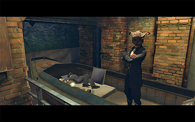 Another step is concerned with reaching the basement and the passage towards it is to the right - Meeting with Samuel at his boat - Mission 5 - Lady Boyles Last Party - Dishonored - Game Guide and Walkthrough