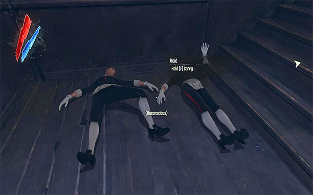 If Esma is only knocked out, you either need to eliminate all of the people in this location, or use the right power - Meeting with Samuel at his boat - Mission 5 - Lady Boyles Last Party - Dishonored - Game Guide and Walkthrough