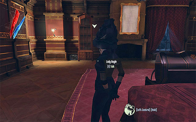 After you get to the bedroom, you need to decide whether you want to kill Esma, or only render her unconscious - Choosing your way of eliminating Lady Boyle - Mission 5 - Lady Boyles Last Party - Dishonored - Game Guide and Walkthrough