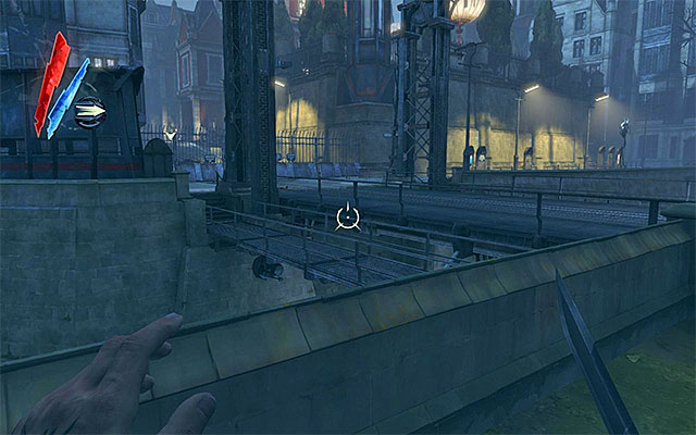 Another interesting solution assumes that you reach a bigger bridge - Crossing the river - Mission 5 - Lady Boyles Last Party - Dishonored - Game Guide and Walkthrough