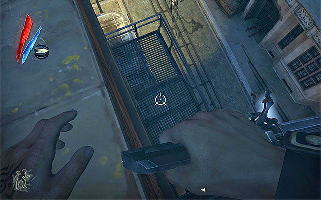 This is not the end yet, because you can reach the remaining rooms of the main building over the rooftops and by jumping down onto the external balcony shown in the above screenshot - Exploring the Estate District - Mission 5 - Lady Boyles Last Party - Dishonored - Game Guide and Walkthrough